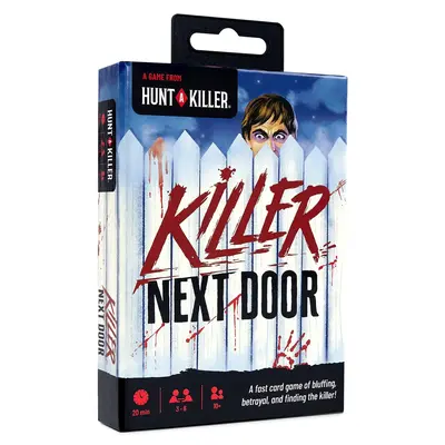 Hunt A Killer: Killer Next Door – Fast-Paced Card Game of Bluffing & Betrayal, Ages 10+, 2–6 Players, 20+ Min Gameplay