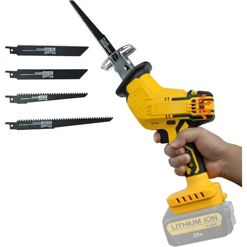 Reciprocating Saw for DeWalt 20V Battery, Tool-Free Blade Change with 4 Saw Blade, 0-3000 SPM Variable Speed for Wood/Metal/PVC Cutting, Tool Only, No Battery
