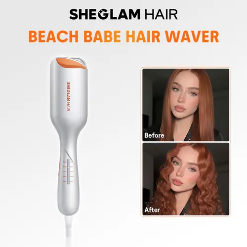 SHEGLAM HAIR Beach Babe Hair Waver | Waver Curling Iron | 50 Million Ions | 10 Min Quick Wave | Less Damage | Smart Timer Adjustable Temps | Easy To Use#curling iron #automatic curling iron #hair curler
