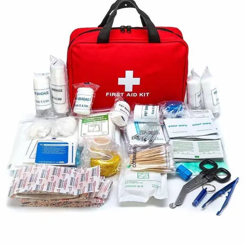 First Aid Kit, Premium Waterproof Compact Trauma Medical Kits for Any Emergencies, Ideal for Home, Office, Car, Travel, Outdoor, Camping, Hiking, Boating, Valentine's Day Gift (Red) #SummerVibes