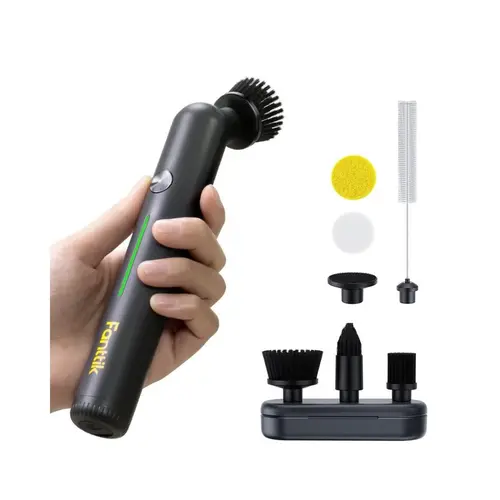 Fanttik G9 Nano Electric Spin Scrubber Cordless Power Grout Brush with 8 Replaceable Heads IPX7 Waterproof Type-C Fast Charging LED Display High Performance Motor