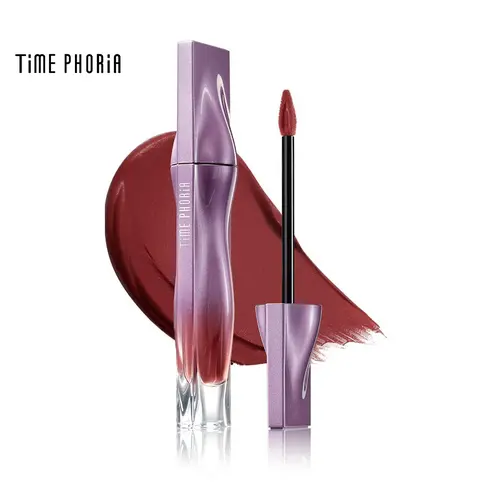 [TIMEPHORIA Hero Lip Cream] Nebula Velvet Lip Cream 4ML - Luxurious Velvet Lipstick Lip Tint Lip Gloss Soft Blurring 12 Hours Comfort Longwear Makeup Cosmetic Blend Glossy Daily Compact,sohochic