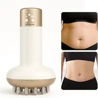 Handheld Body Massager with Heat, Vibration & Red Light, Portable Full-Body Massage Device, Gold