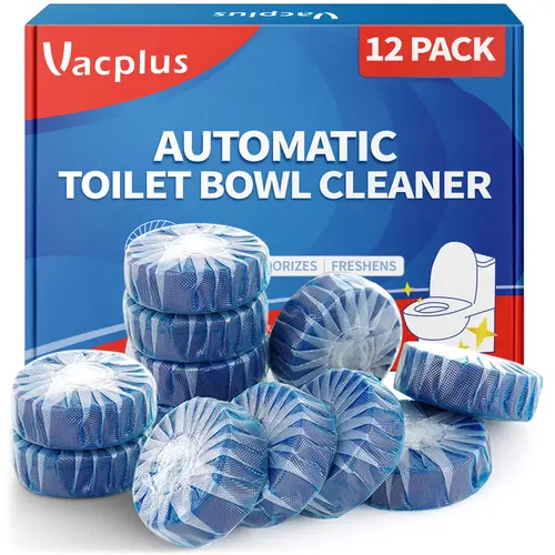 Vacplus Automatic Toilet Bowl Cleaner Tablets, Bathroom Toilet Tank Cleaner (12 -100PACK) Toilet Tank Odor Remover  dealsforyoudays