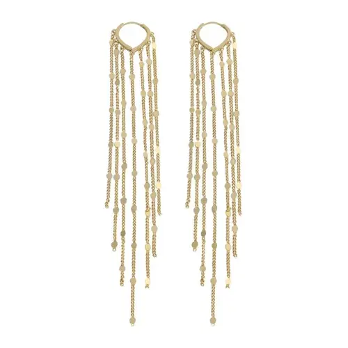 Tewiky 14K Gold Plated Long Tassel Earrings for Women,Chain Tassel Threader Earrings Trend Dangling,Trendy Hypoallergenic Bride Party Prom Jewelry and Women Gifts For Mother's Day gifts