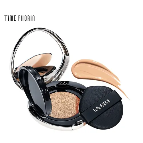 [TIMEPHORIA] Timeless Lumina Matte Perfection Cushion - 11g Firming, Lightweight Formula Foundation & Concealer with Pigment-Rich, Long-Lasting, Transfer-Proof, Even Skin Tone Polished Finish Compact Cosmetic,sohochic
