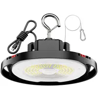 UFO LED High Bay Shop Light - 24000LM, 5000K Daylight, 700W MH/HPS Equivalent, IP65 Waterproof Industrial Outdoor Brightening Light with US Plug & 6 ft Cord for Warehouse Garage