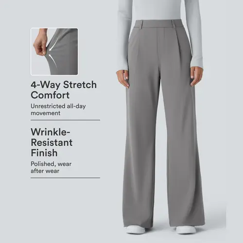 Halara Flex™ DayStretch High Waisted Pocket Work Flare Pants #BackToSchool
