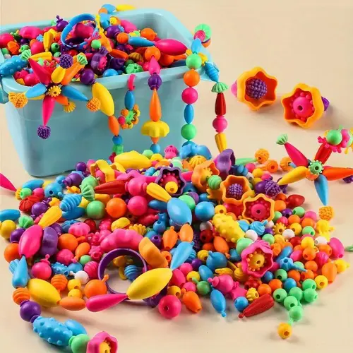 100/225 Pcs DIY Beads Kit for Girls, Bead Assortment, Creative Wireless Jewelry Making for Necklaces Bracelets, Unique Handmade Gift Beading Making, Beading Kits