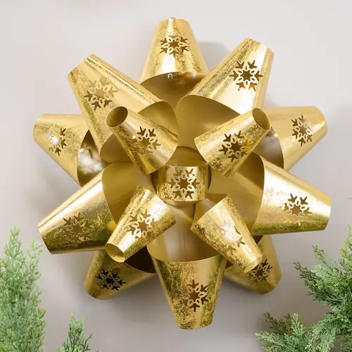 Kringle Express Indoor/Outdoor 20" Illuminated Metal Bow