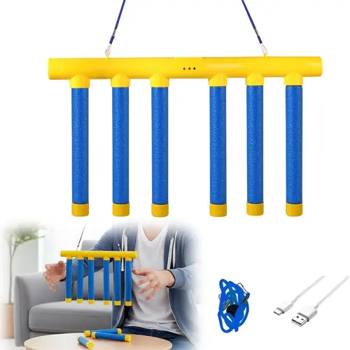 Agility Training Reflective Drop Stick Hand Eye Coordination Game Reflex Exercise Set with Adjustable Speed & English Voice Broadcasting for Kids Adults Sports Fitness Improvement