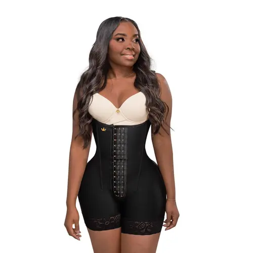 Mid-Thigh Bodysuit Shapewear with Boning - (LUXI-213/LUXI-013) - Comfort Shapewear with Abdominal and Butt-Lifting Design