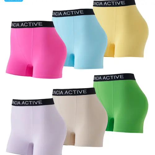 UNCIA ACTIVE Women's 2-Pack SuperSoft Comfy Plain Boxer Shorts with CREORA Spandex, Breathable for Lounging & Cycling, Do Not Dry Clean, Minimalist Basic Womenswear Underwear