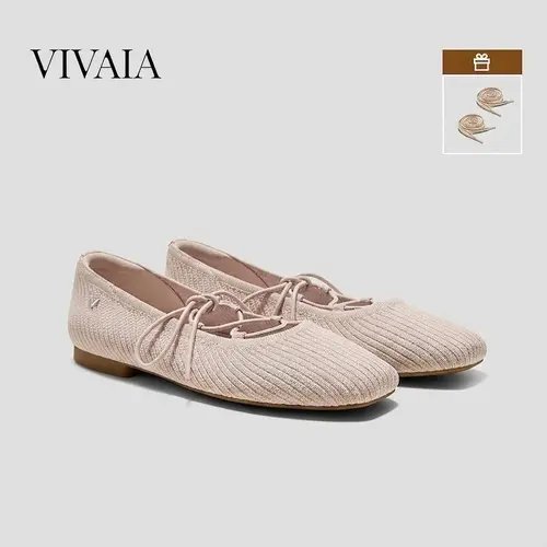 VIVAIA Women’s Square-Toe Lace-Up Mary Jane Flats, Lightweight Foldable Fall Shoes for Women with Arch Support, Back to School Shoes (Miley), Shoe, Walking Shoes tiktokshopbacktoschool,back to school,back to school haul,sohochic