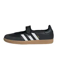 Women's Adidas Samba Jane Athletic Footwear Sneakers - Black White Gum, Striped, Leather Upper, Classic, Durable, Rubber-Soled, for Daily Casual Walking & Sports, Younger Wearers, All Seasons