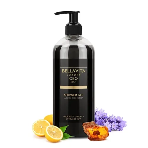 BellaVita Luxury’s CEO Man Body Wash | Deep Clean Shower Gel for Men | Energizes & Moisturizes Skin with Aloe Vera | 500ml