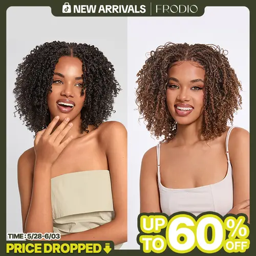 Frodio Veralux™ Fiber Micro Twist Curly Dreadlock Wig 11x4 HD Lace Front #summervibes#SohoChic