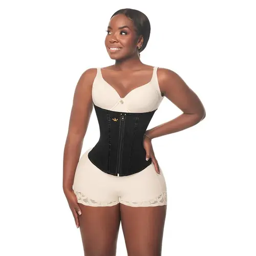 Corset Luxury (LUX-061 | LUX-060) High Compression Shapewear with Gold Electroplated Details & Adjustable Levels for Elegant Hourglass Silhouette