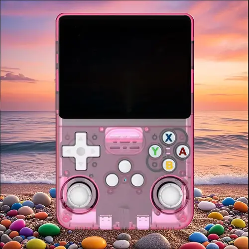 WUDS R36S Retro Portable Gaming System - Linux OS, 3.5 in IPS Screen, 3000mAh Battery, 64G TF Card, ABS Cordless Handheld Games Console for Holiday Gifts, Gaming Stuff,sohochic