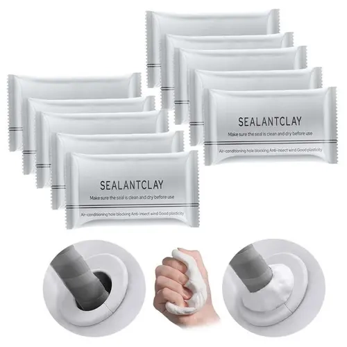 Flexible Waterproof Strong Hold Sealant Mastic - Invisible Glue-Based Sealer for Indoor Hole Repairs, Drain Joint Filling, All-Round Protection, Blocks Insects