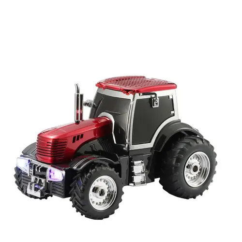 WSTER WS-560 Tractor Model Bluetooth Speaker HD Sound TWS Connectivity LED Party Lights USB TF Playback FM Radio Built In Microphone Ideal Birthday Gift For Farm Tractor Lovers tiktokshopbacktoschool