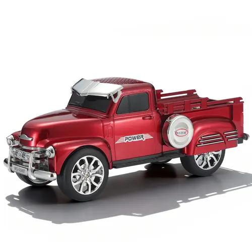 WSTER WS-558BT Portable Pickup Truck Model Bluetooth Speaker with USB/AUX/TF Input, FM Radio, TWS Pairing, Stereo Sound – Ideal for Pickup Truck Fun, Music Setup, Birthdays Gift