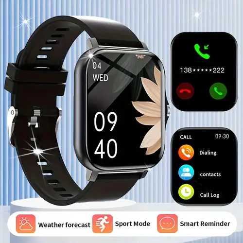Sports Smart Watch - Bluetooth Silicone Wearable Device with Wireless Call/Dial, Multi-Sport Mode, APP Reminders, Alarm Clock, Wireless Music, iOS/Android Compatible, Multi-Function Connected Device, Sports Smart Watches