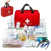 160-Piece Premium Waterproof Compact Trauma First Aid Kit, Emergency Survival Kit, Portable Emergency Go-Bag for Hiking, Office, Travel Safety Needs