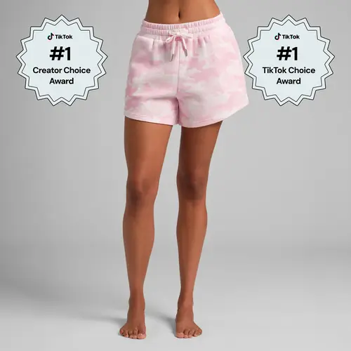 Comfrt | Waffle Lounge Short | Textured Waffle Knit Lounge Shorts With Drawstring