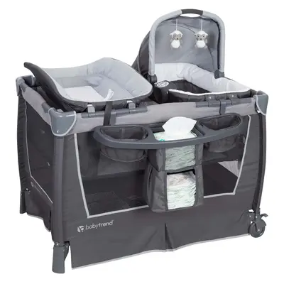 Baby Trend® Retreat Portable Nursery Center® Playard w/ Removable Full Bassinet, Changing Table, Organizer & Tote Bag