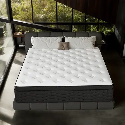 【SohoChic】LODEIJA 8/10/12/14 Inch Twin,Full,Queen,King Mattress Memory Foam And Spring,Hybrid Mattress Medium Firmness,Lumbar Support,Fiberglass-Free,DealsForYouDays,comfortable sleep,Back To School