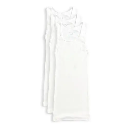 TRAILBLAZER Men’s Premium Ribbed Tank Top 3-Pack Slim Fit Soft Classic Breathable
