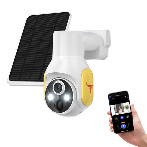Q50-4G Wireless Solar 4G LTE Cellular Security Camera & System, 1080p HD, AI Smart Detect, Pan Tilt, 2-Way Talk, Night Vision, Included SIM Card, Works with Verizon/AT&T/T-Mobile, No WiFi Needed, IP65, Wireless Security Camera