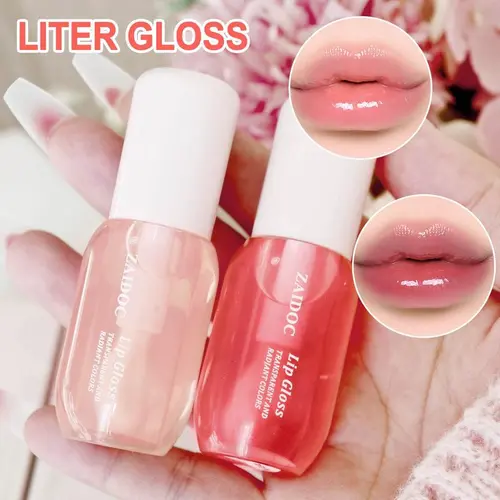Moisturizing Lip Balm, 2 Counts/set Hydrating Glossy Lip Glaze Stick Plumping Lip Oil for Girls & Women, Fall Gift, Christmas Gift, Mother's Day Gift, Lip Stain, Skincare Moisturizer Hydrate