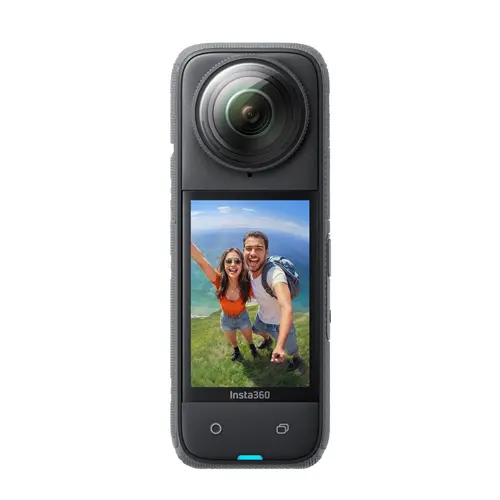 Insta360 X4 Wearable Action Camera - 8K Waterproof Action Cameras, 4K Wide-Angle Video, Invisible Selfie Stick, Removable Guards, 135 Min Battery Life, AI Editing, Stabilization, for Sports, Travel