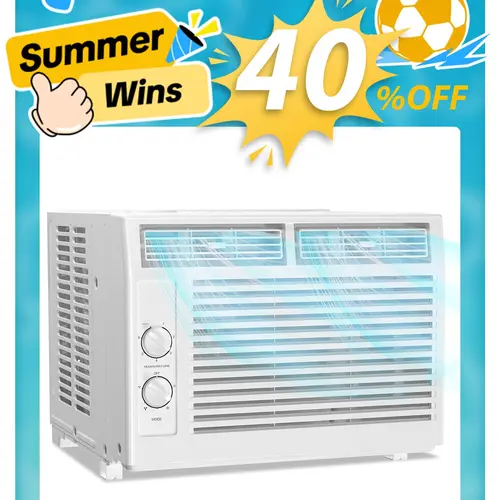 XBEAUTY Window Air Conditioners 5,000BTU, Cools 150 Sq. Ft,2 Cooling Mode & Fan Speeds,Ultra-Quiet, White tiktokshopspringglowup summerwins,summerwins
