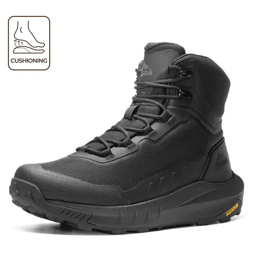 【SohoChic】NORTIV 8 Men's Tactical Hiking Boot Lightweight Cushion Sole Boots for Work All Day Side Zipper Motorcycle Combat Military Boot Arch Support 8 Inches Terrascope,summerwins tiktokshopbacktoschool, Eva, Construction