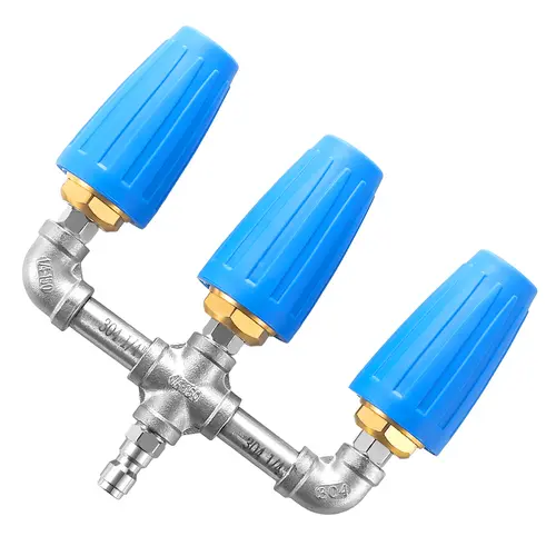 High Pressure Multifunction Rustresist Triple Turbo Nozzle for Pressure Washer, 360° Rotating, 1/4" Quick Connector, 2.0 Orifice 3-in-1 Design, 4000 PSI, DealsForYouDays, High Pressure Nozzle, Multifunction Nozzle,toolupgrade