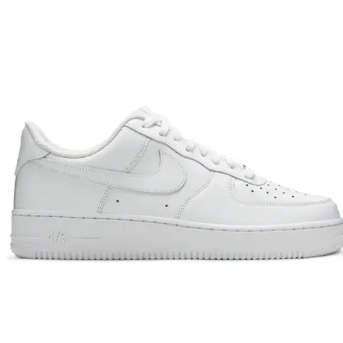 Nike Women and Men's Air Force 1 Low White Classic Sneakers Shoes - Plain Design for Everyday Wear (Size 5W-13M) CW2288-111 & DD8959-100