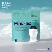 Project Superhuman MindFlex Focus Gummies - 6-in-1 Formula for Daily Focus & Mental Clarity - Mushroom Wellness Gummies - Clinically Proven Supplement - Cognitive Support - 60 Gummies per Pouch Brain Boosters Brain Power