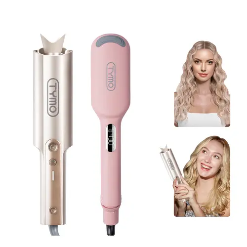【Fall Essentials】TYMO CURLPRO PLUS & ROVY COMPACT Professional Hair Styler Set - Automatic Curler & Deep Beach Wave Maker for Effortless Styling,dorm essentials toolupgrade