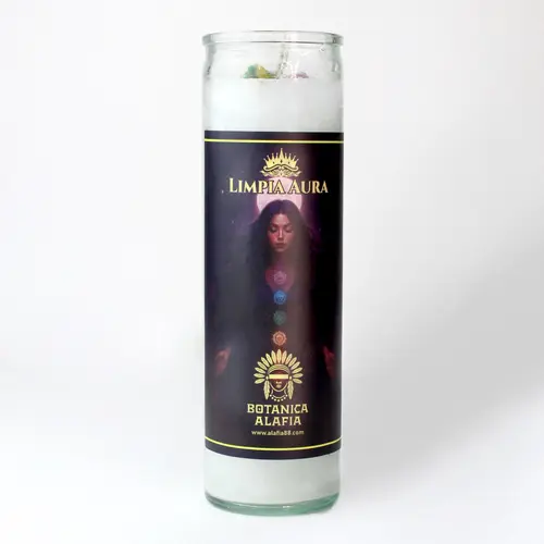 LIMPIA AURA Collection Handmade Vegetable Wax Aromatic Fragrance Candle - Natural Flower Decor Freshener Candle for Home Decor