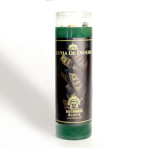 Raining Money Scented Candle - Green Wax Vegetable Candle, Decorative Home Decor for Financial Abundance, Fresh Clean Feel, Long-Lasting Burn Keeps Ambiance Cozy