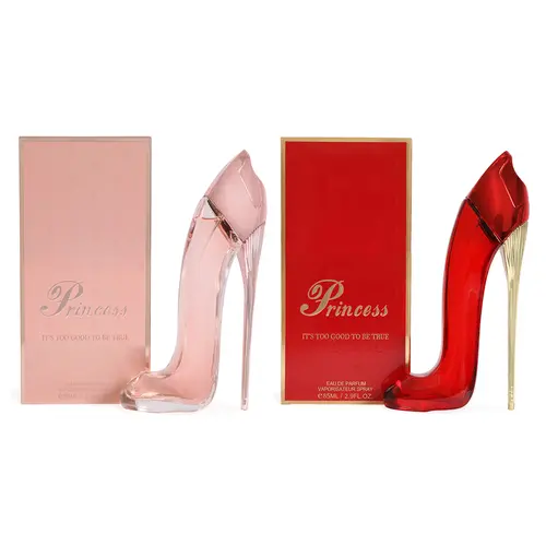 Women's Perfume Bundle - Princess High Heels Pink and Princess High Heels Red - Spray Perfume Eau de Parfum for Women 85ml/2.9fl.oz. each