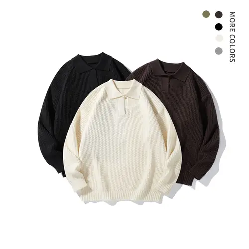 Men's Classic Preppy V-Neck Plain Solid Lightweight Long Sleeve Knit Sweater - Unisex 18-35 Fit Men's Clothing, Polyester Fabric, Gifts for Him, Hand Wash Only, Spring,sohochic