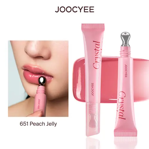 JOOCYEE Crystal Gloss - Glass Lip Hydrating & Moisturizing Non-Sticky Lip Glossy with 8H Moisture, Dewy High Shine Finish, Smooths Lip Lines, Icy Feeling Silky Soft Lips Summer Essentials Sohochic