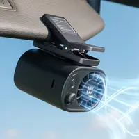 JOYTUTUS Car Fan 2026 Portable Car LCD Clip Personal Clip-On Fan - 360° Rotatable, 100-Speed Wind, 12V USB Rechargeable 1800mAh/3000mAh Battery-Powered Portable Fan, Low Noise, Clamp-Anywhere, Summerwins Car Accessories, Personal Fan, Cars