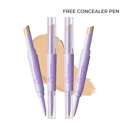MINIMELI 01 Light Natural Always-On Full Coverage Concealer Stick - Waterproof, Long-Lasting, Moisturizing Cosmetic for Sensitive Skin, Acne Coverage, Color Correcting Multi-Use Face Makeup for All Skin Types, Moisturize