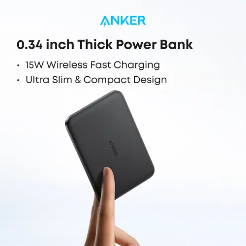 【Magnetic Power Bank】Anker Nano 5,000mAh Magnetic Power Bank, Qi2 15W Max Wireless Portable Charger, Ultra-Slim MagSafe-Compatible Battery Pack for iPhone 17-12#DealsForYouDays sohochic