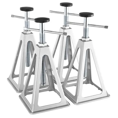 【toolupgrade】VEVOR Aluminum RV Stabilizer Jacks 4-Pack, Single Screw Jacks with Triangular Base & Aluminum Alloy Frame, 6000 Lbs Capacity, 11-17 in Height Adjust for RV Trailers, Camper